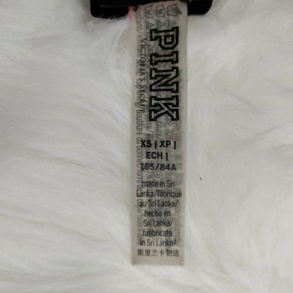 PINK Black Deep V Bikini String Top XS - Picture 4 of 11